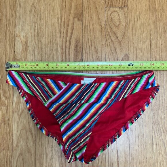 Mossimo bright multicolor striped bikini bottom size S - Picture 5 of 6
